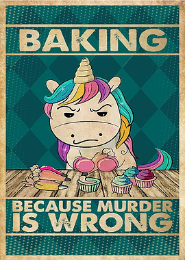 Unicorn Baking Murder Bake