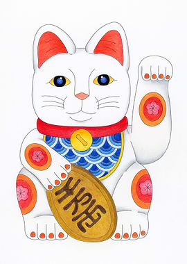 Lucky Japanese Cat Animal