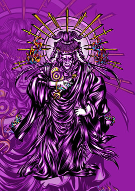 God Indra Illustration