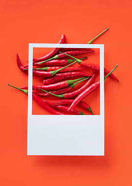 Chili Peppers Framed