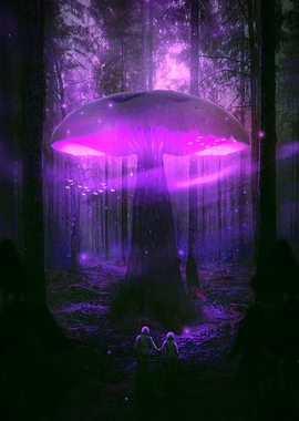 Alien World Poster Pink