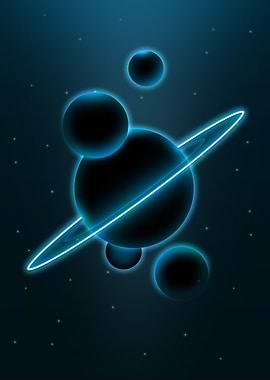 planets in space