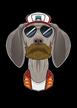 Truck Driver Weimaraner