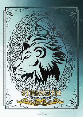 Tarot trump card Strength