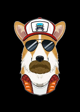 Truck Driver Welsh Corgi