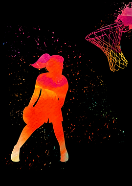 Basketball Player Colorful