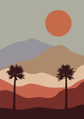 Nature Minimalist Mountain