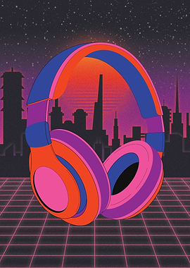 Vaporwave Headphone