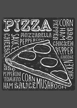 Pizza Vintage Poster
