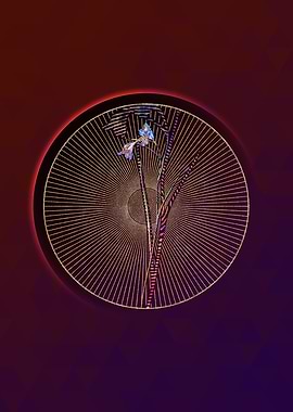 Geometric Mosaic Blue Pipe