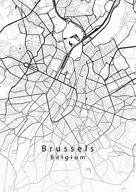 Brussels City Map
