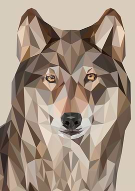 Wolf pop art