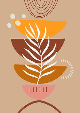 Bohemian leaf moon phases