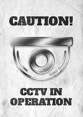 Cctv warning sign