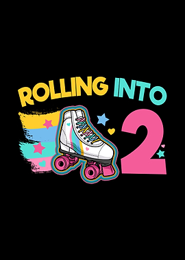 2nd Birthday Roller Skates