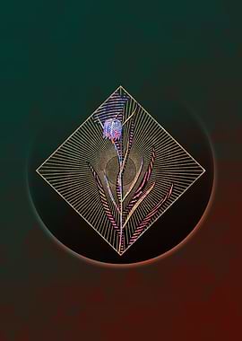 Chess Flower Floral Mosaic