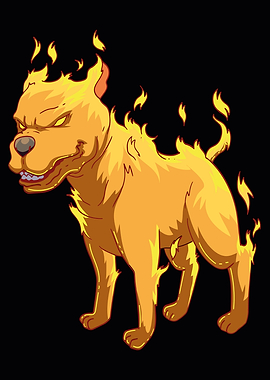 Flame Paws Poster Design