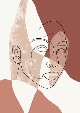 Female woman minimal line