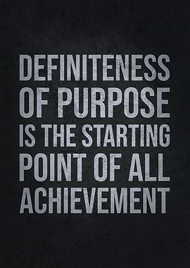 Purpose and Achievement