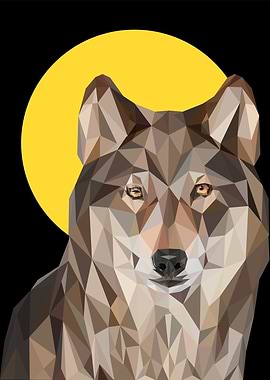 Wolf pop art