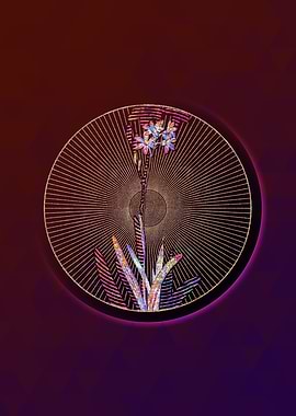 Geometric Mosaic Corn Lily