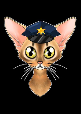 Police Abyssinian Cat