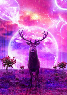 Deer Space Art