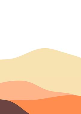 Abstract orange landscape