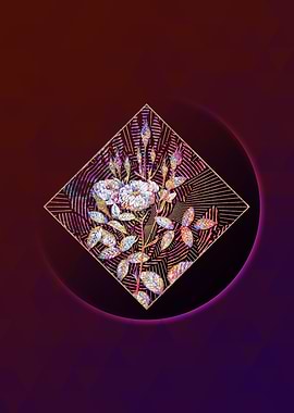 Mossy Pompon Rose Mosaic