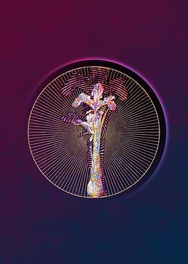 Iris Persica Floral Mosaic