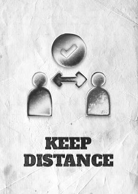 Keep distance sign