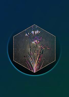 Geometric Mosaic Freesia