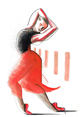 Ballerina Dance Drawing