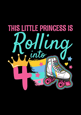 4th Birthday Roller Skater