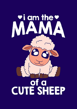 Mama Of A Cute Sheep
