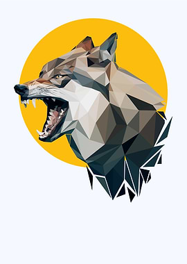Wolf pop art