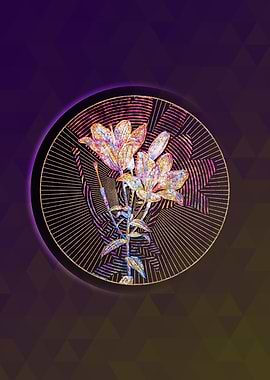 Orange Bulbous Lily Mosaic