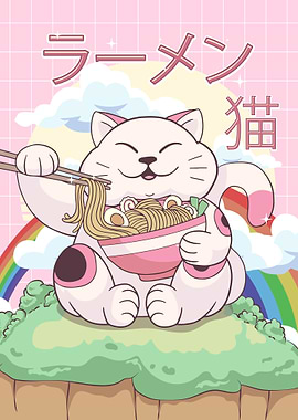 Kawaii Cat Ramen Noodles