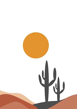 Nature sun cactus desert