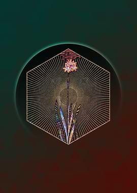 Orange Ixia Floral Mosaic