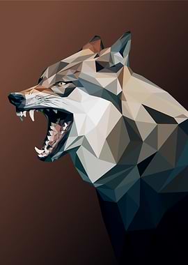 wolf pop art