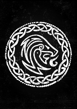 Tribal Viking Wolf Dragon