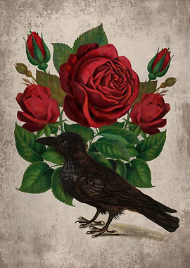 Raven and Red Rose