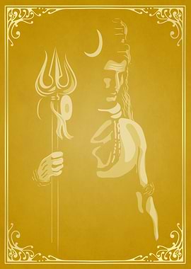 Lord Shiva Hindu Yellow