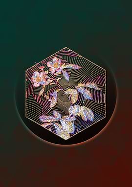 Pink Alpine Roses Mosaic