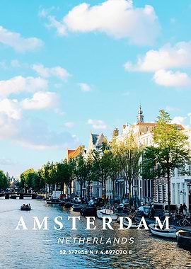 Amsterdam Coordinate Art