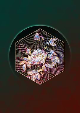 Pink Rose Turbine Mosaic