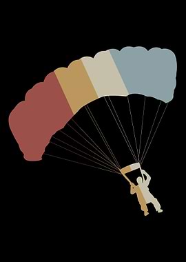 Skydiving Retro Vintage