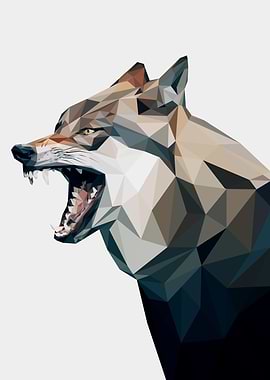 wolf pop art