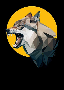 wolf pop art